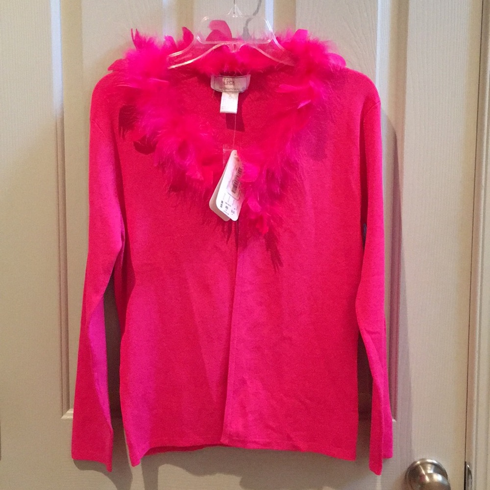 Fun pink cardigan